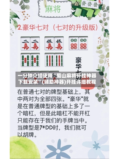 一分钟介绍使用“蜀山麻将开挂神器下载安装	”(辅助神器)开挂详细教程-第2张图片