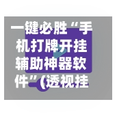 一键必胜“手机打牌开挂辅助神器软件”(透视挂)辅助下载教程
