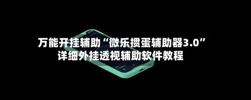 万能开挂辅助“微乐掼蛋辅助器3.0	”详细外挂透视辅助软件教程-第2张图片