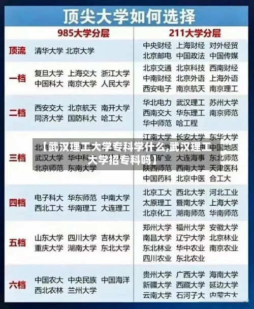 【武汉理工大学专科学什么,武汉理工大学招专科吗】-第2张图片
