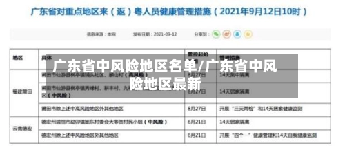 广东省中风险地区名单/广东省中风险地区最新-第3张图片