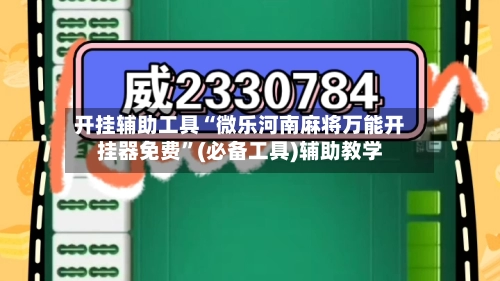 开挂辅助工具“微乐河南麻将万能开挂器免费”(必备工具)辅助教学-第2张图片