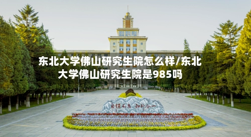 东北大学佛山研究生院怎么样/东北大学佛山研究生院是985吗