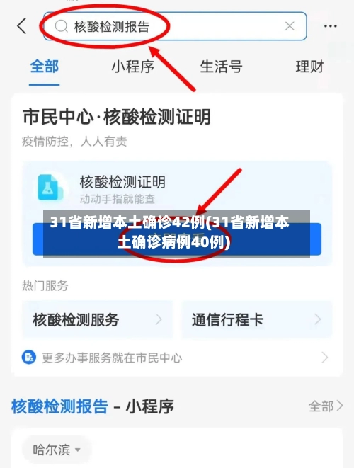 31省新增本土确诊42例(31省新增本土确诊病例40例)