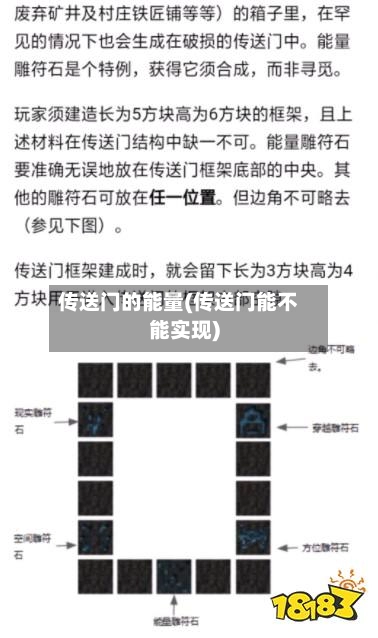 传送门的能量(传送门能不能实现)