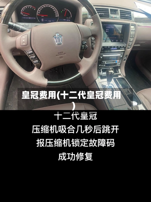 皇冠费用(十二代皇冠费用)-第3张图片
