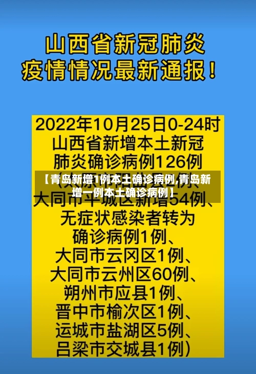 【青岛新增1例本土确诊病例,青岛新增一例本土确诊病例】