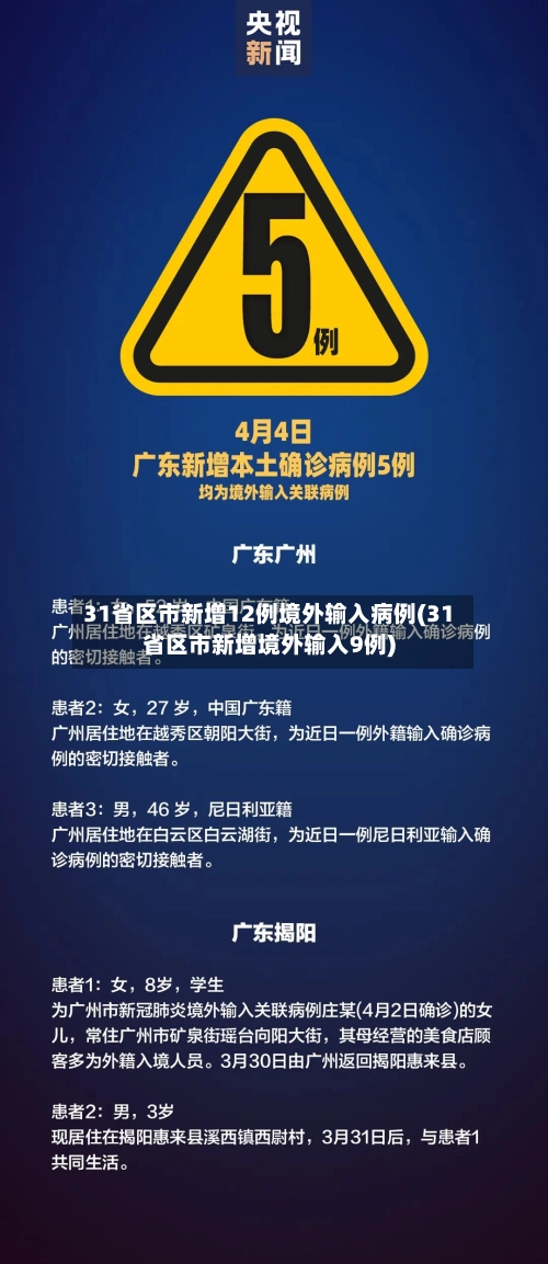 31省区市新增12例境外输入病例(31省区市新增境外输入9例)-第2张图片