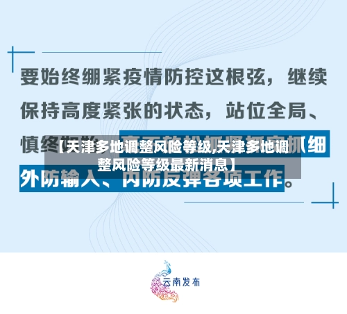 【天津多地调整风险等级,天津多地调整风险等级最新消息】