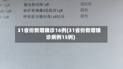 31省份新增确诊16例(31省份新增确诊病例15例)