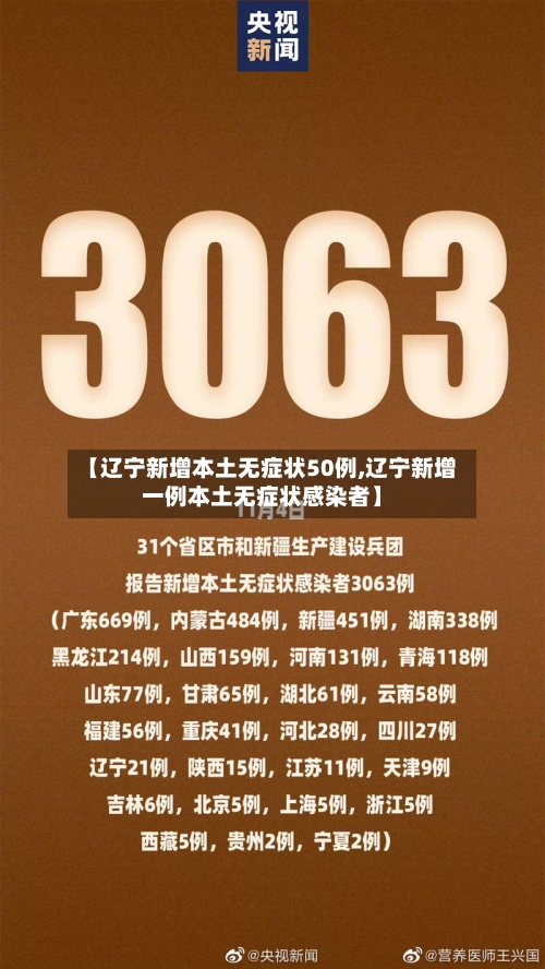 【辽宁新增本土无症状50例,辽宁新增一例本土无症状感染者】