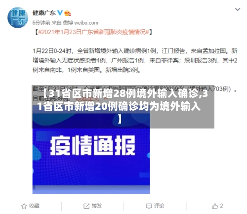 【31省区市新增28例境外输入确诊,31省区市新增20例确诊均为境外输入】