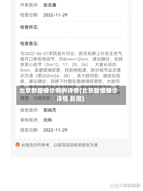 北京新增确诊病例详情(北京新增确诊详情 新闻)