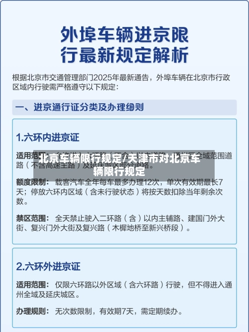 北京车辆限行规定/天津市对北京车辆限行规定-第2张图片