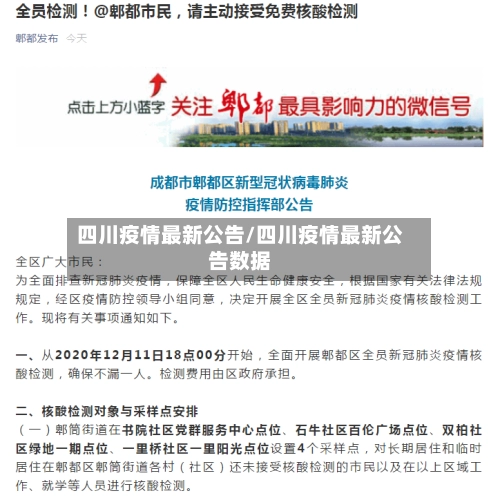 四川疫情最新公告/四川疫情最新公告数据