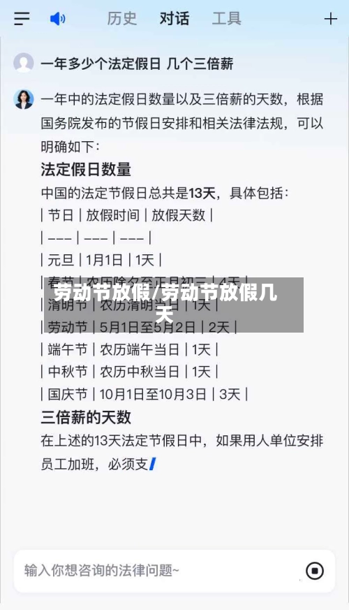 劳动节放假/劳动节放假几天