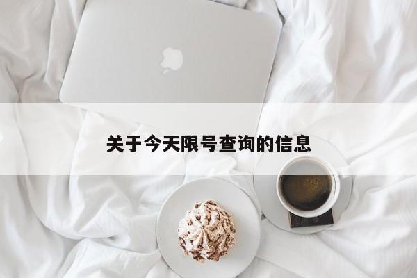 关于今天限号查询的信息
